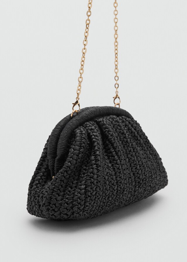 Mango Bolso Clutch Fibra Natural