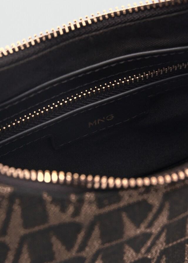 Mango Bolso Hombro Estampado Logo