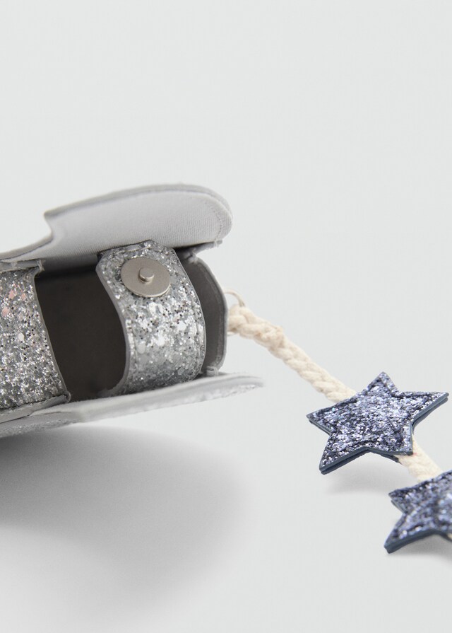 Mango Bolso Luna Purpurina