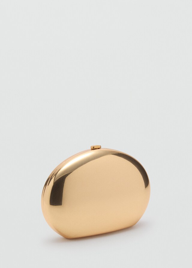 Mango Bolso Mano Clutch Metálico