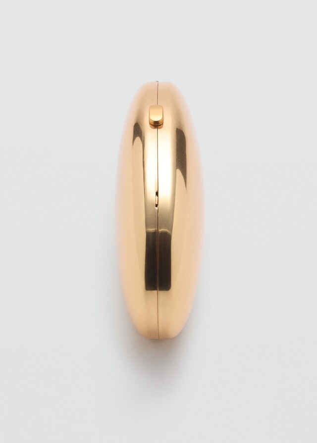 Mango Bolso Mano Clutch Metálico