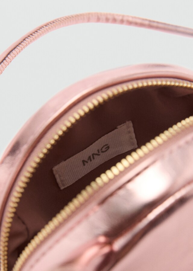 Mango Bolso Osito Metalizado