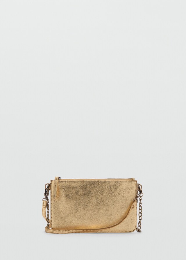Mango Bolso Piel Metalizado