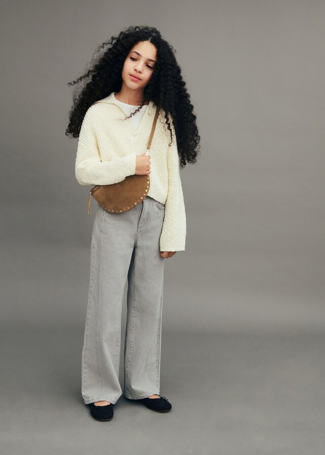 Mango Bolso Piel Tachuelas