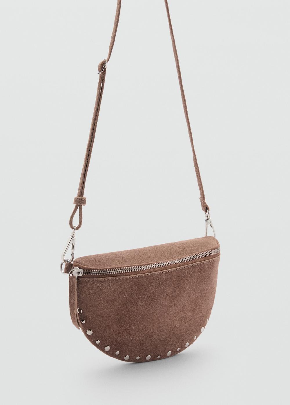 Mango Bolso piel tachuelas