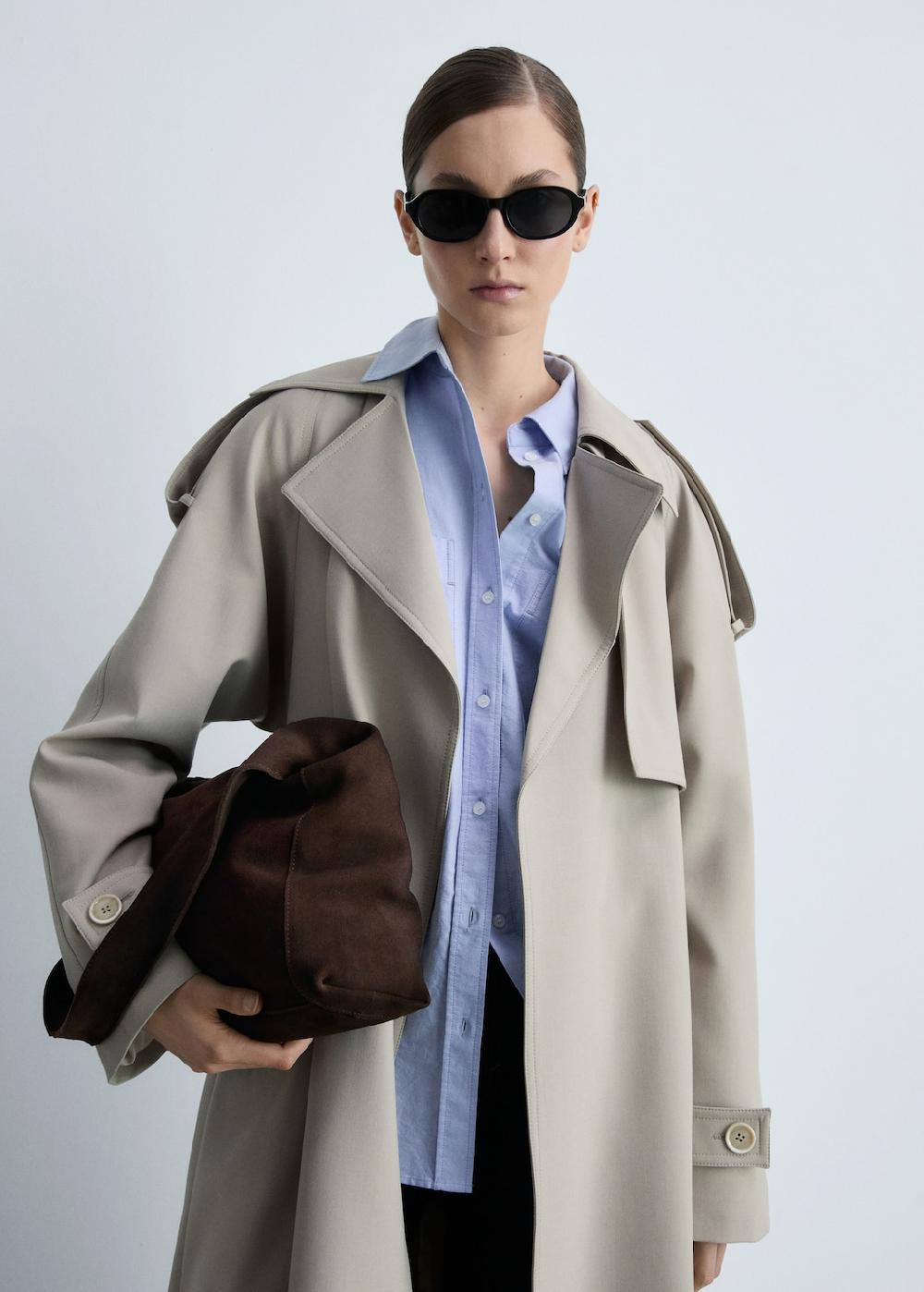 Mango Bolso shopper serraje