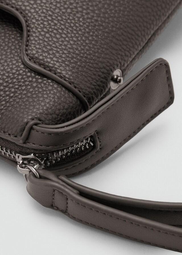 Mango Bolso Sobre Abatanado