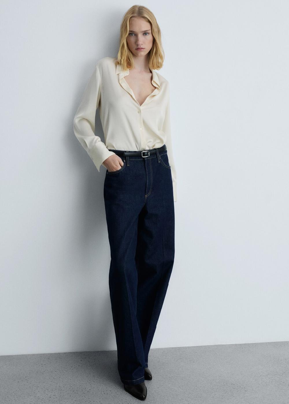 Mango Botín piel punta