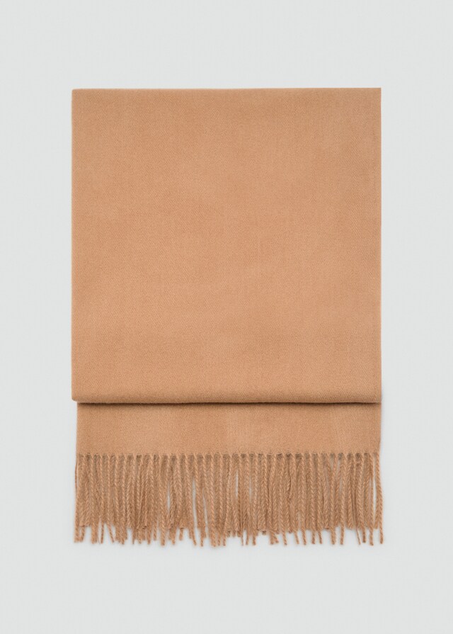 Mango Bufanda Terminaciones Flecos