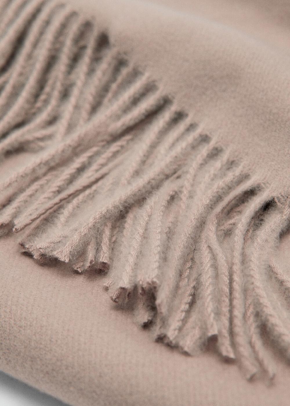 Mango Bufanda terminaciones flecos