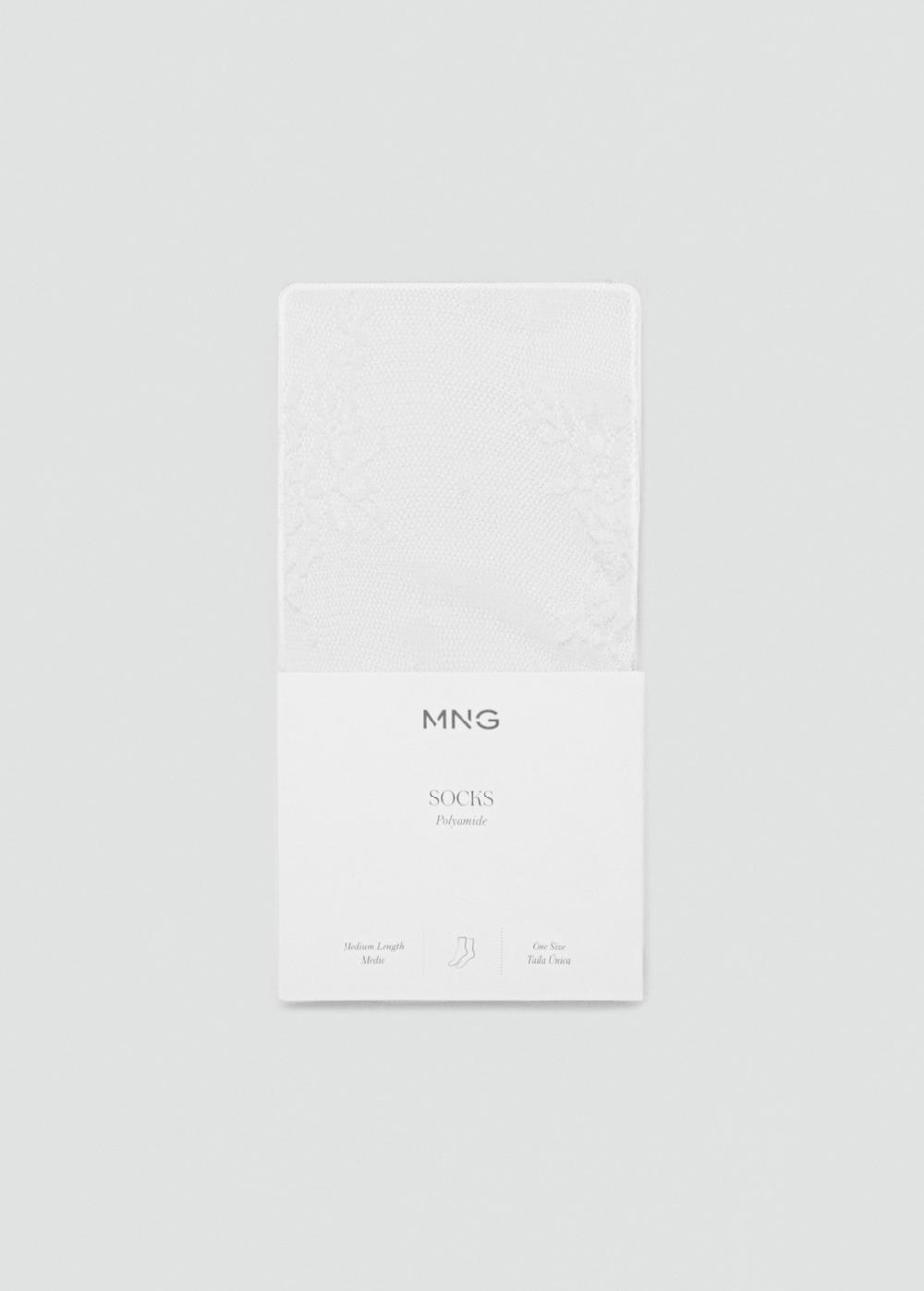 Mango Calcetines diseño encaje