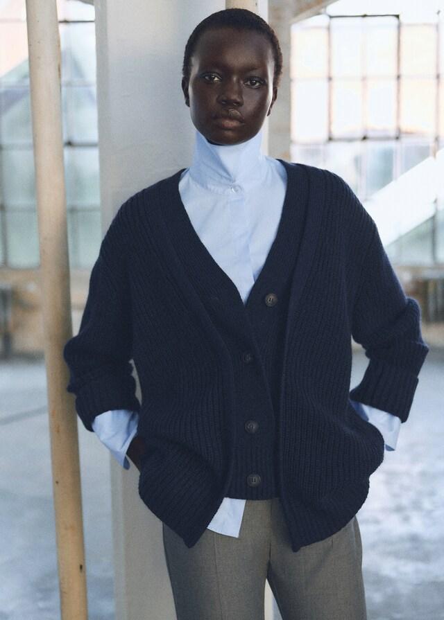 Mango Camisa Algodón Entallada