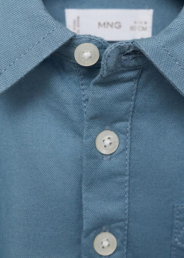 Mango Camisa Algodón Estilo Polo