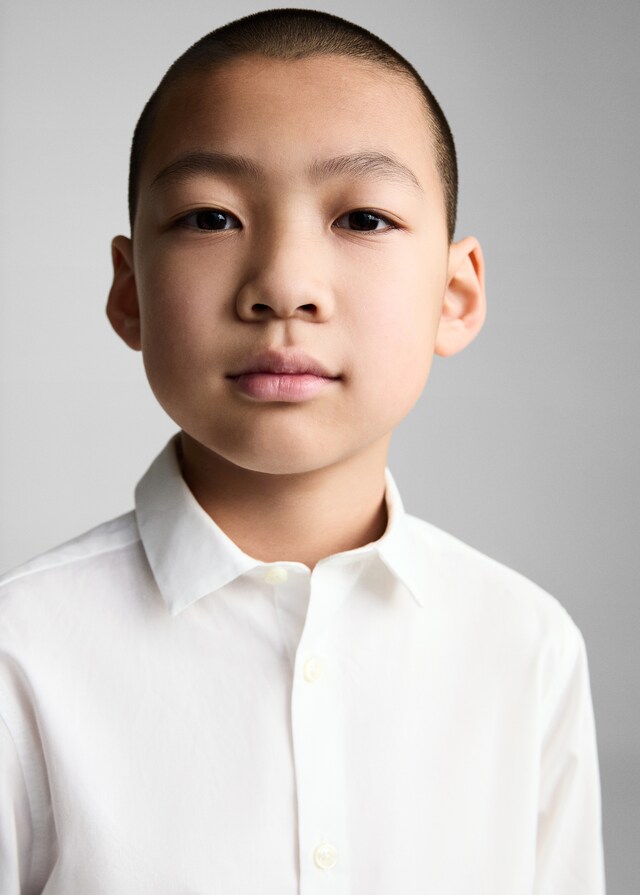 Mango Camisa De Vestir 100% Algodón