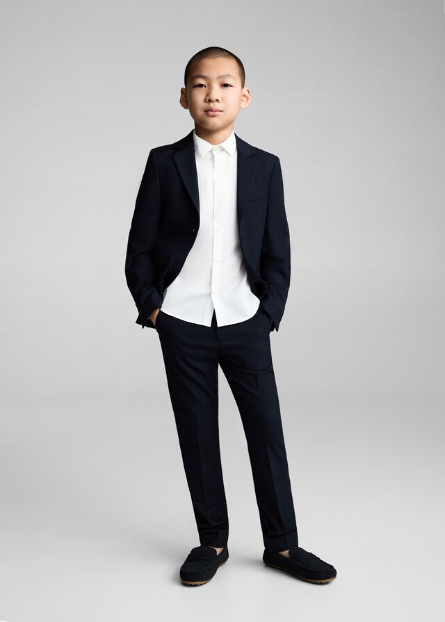 Mango Camisa De Vestir 100% Algodón