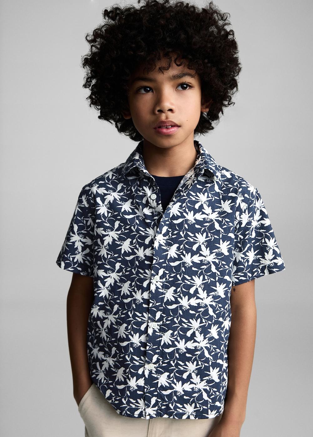 Mango Camisa estampado tropical