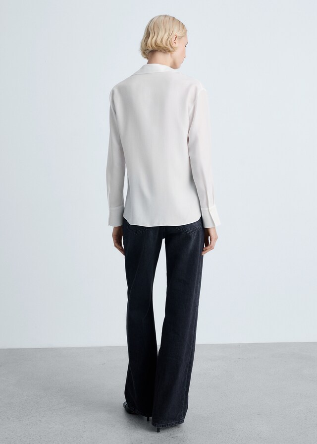 Mango Camisa Fluida Lyocell