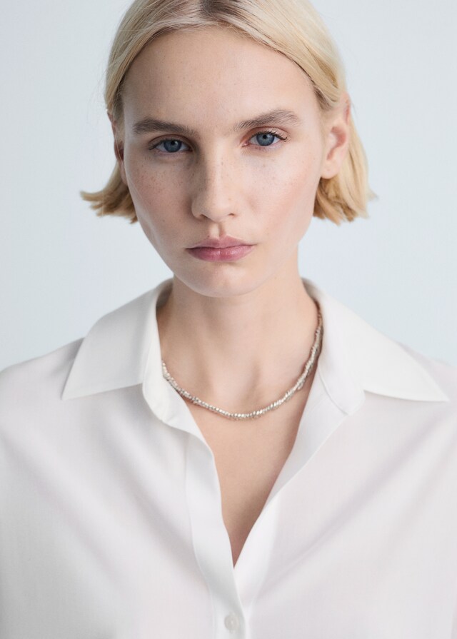 Mango Camisa Fluida Lyocell