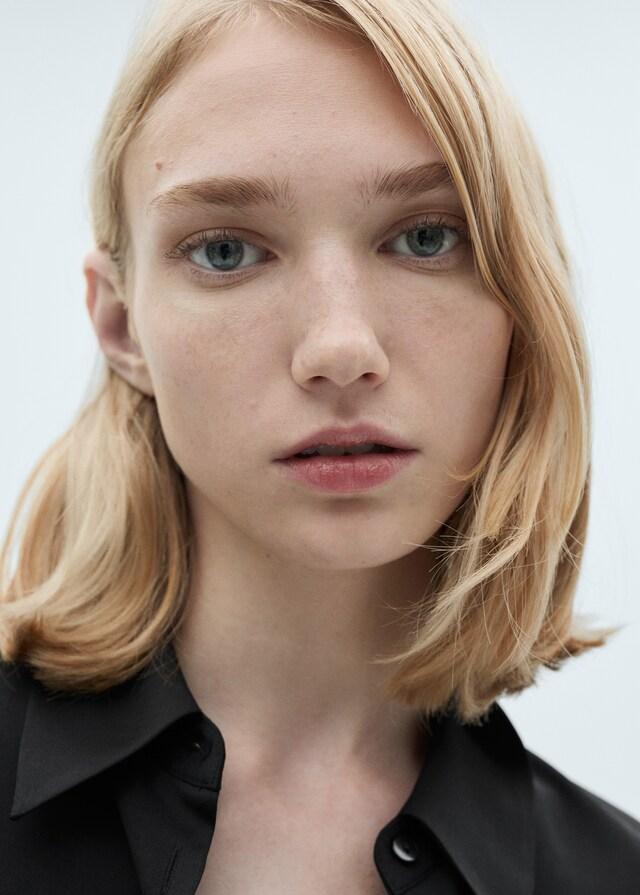 Mango Camisa Fluida Satinada