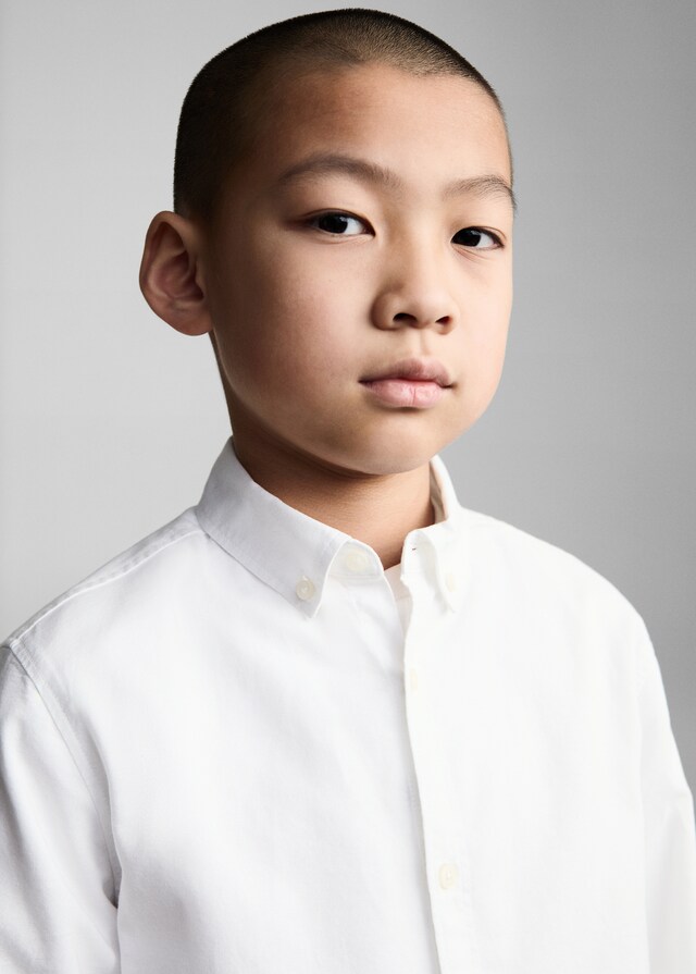 Mango Camisa Oxford 100% Algodón