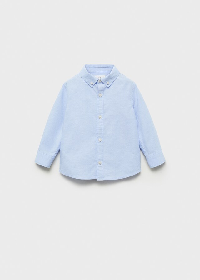 Mango Camisa Oxford Algodón