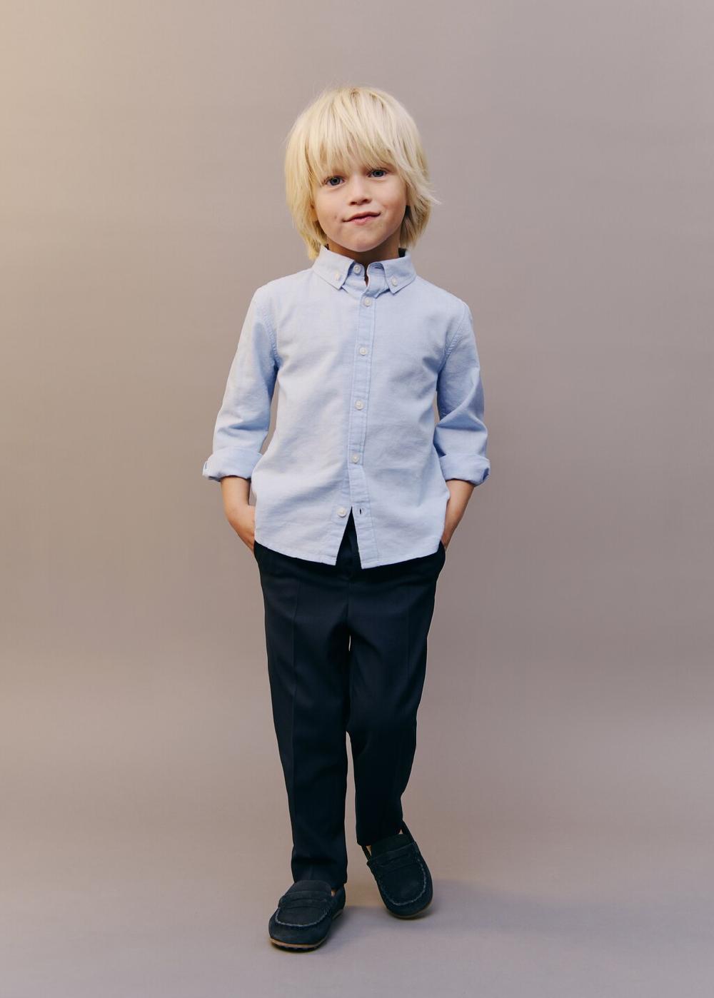 Mango Camisa Oxford algodón