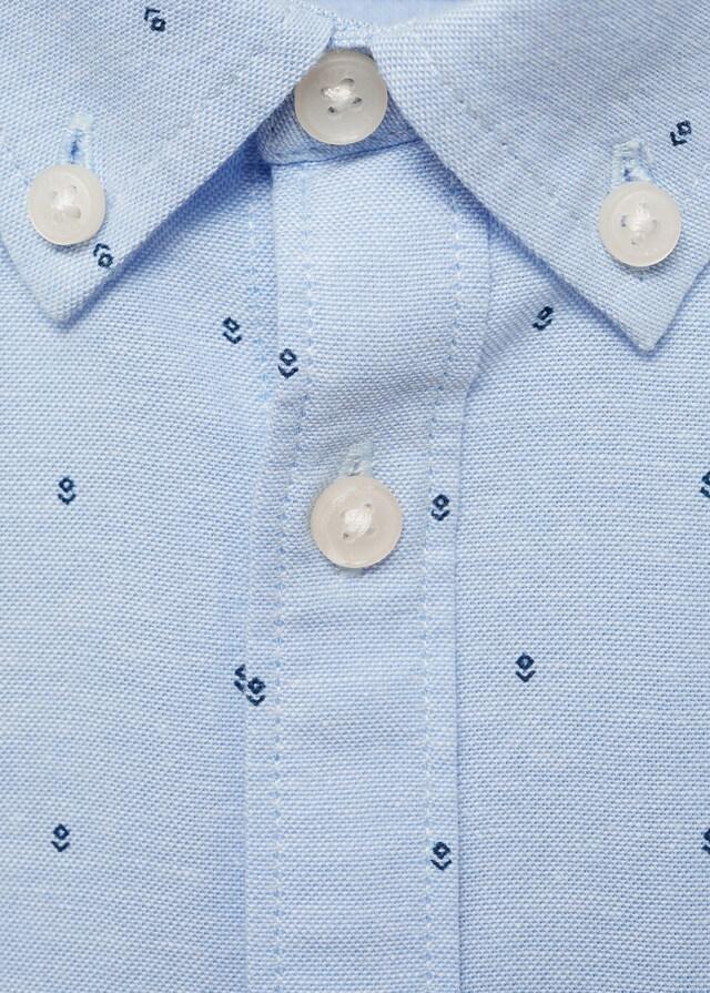 Mango Camisa Oxford Estampada