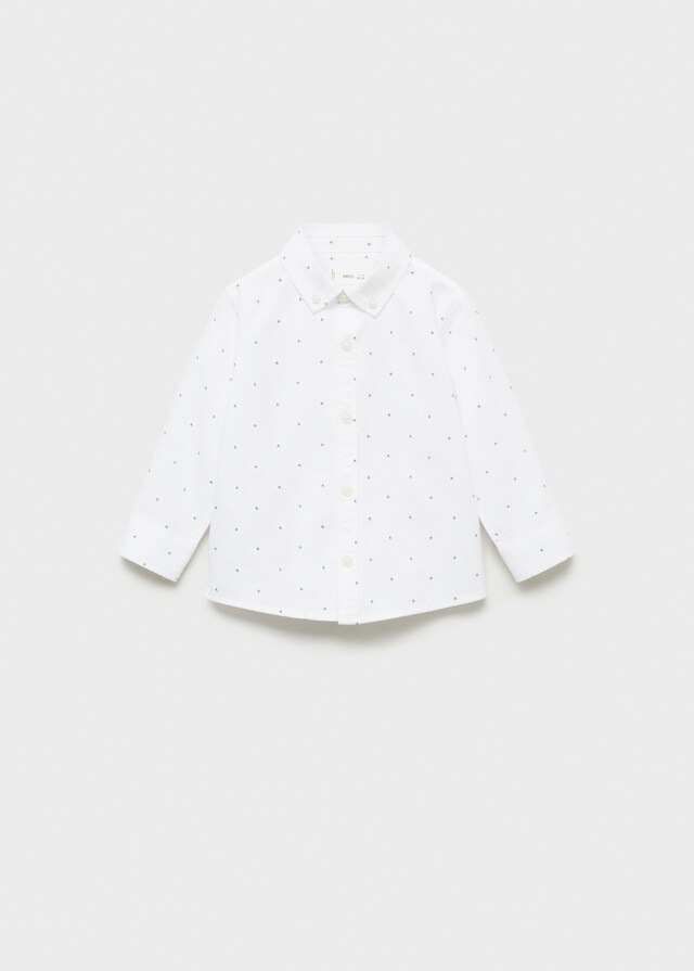 Mango Camisa Oxford Estampada