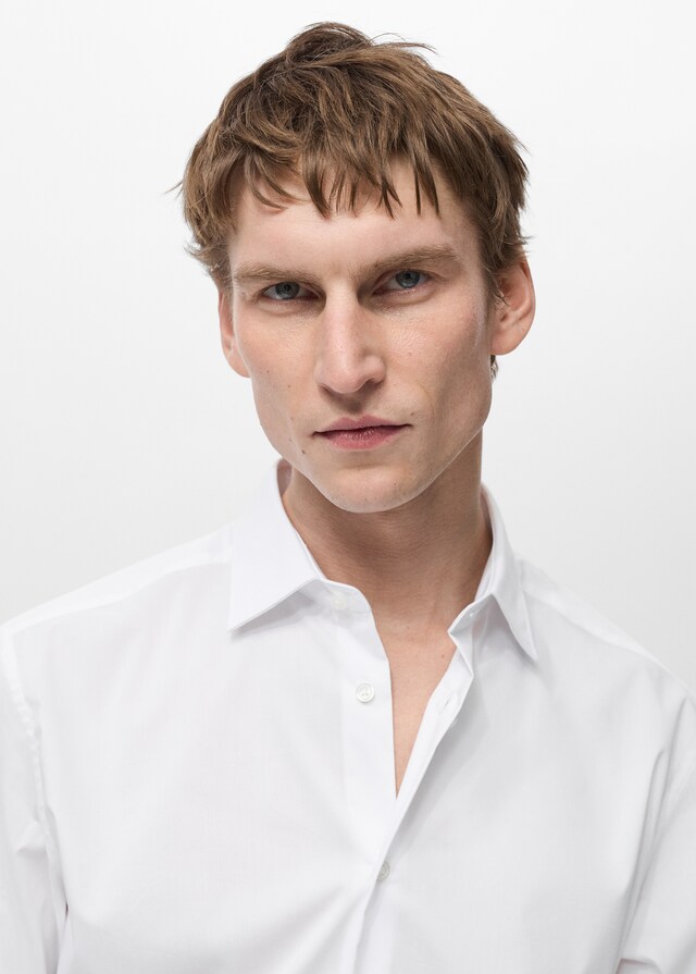 Mango Camisa Regular Fit Algodón Stretch