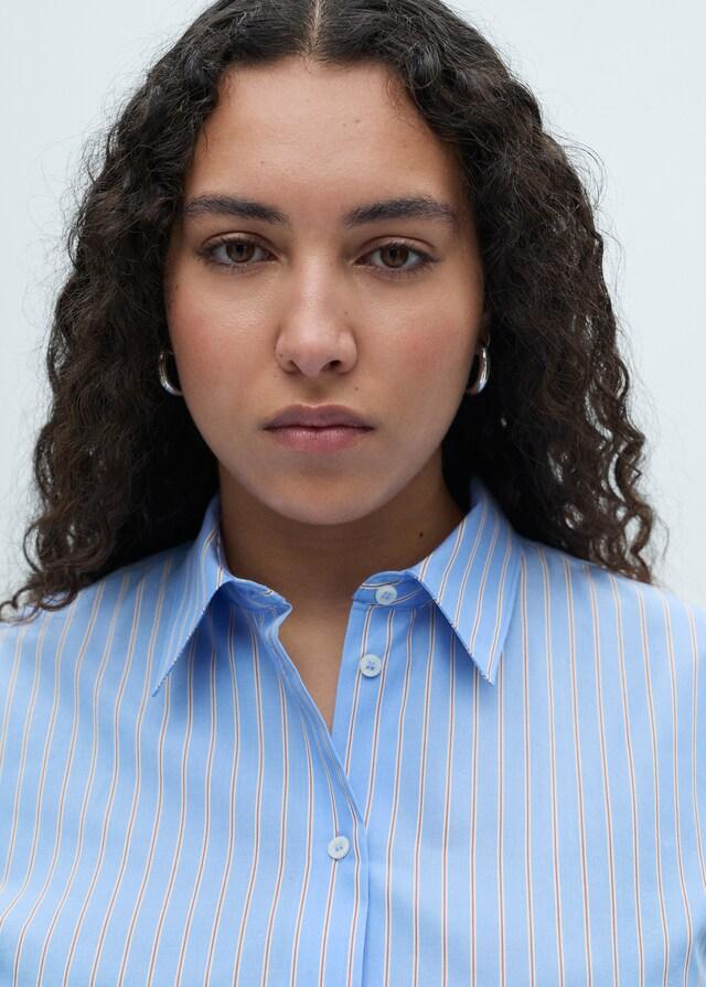 Mango Camisa Regular Mezcla Algodón Lyocell