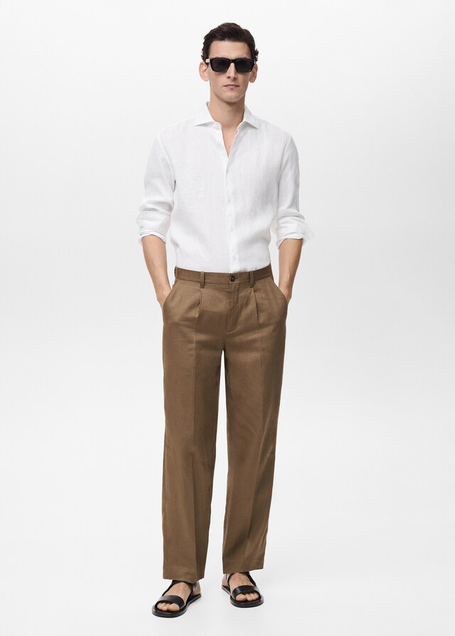 Mango Camisa Slim Fit 100% Lino