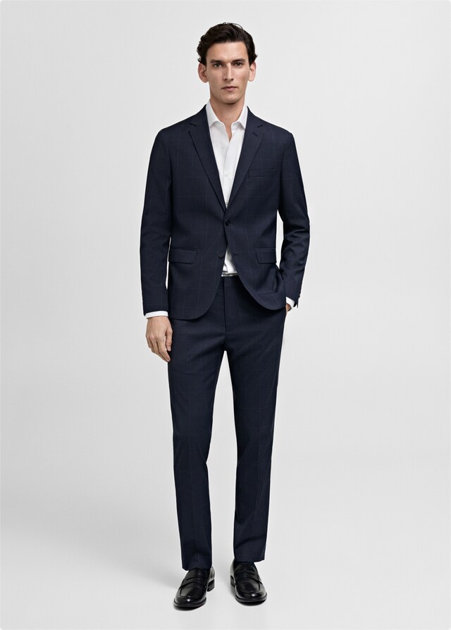 Mango Camisa Traje Slim Fit 100% Algodón