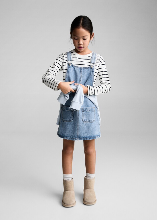 Mango Camiseta 100% Algodón Rayas