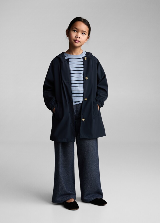 Mango Camiseta 100% Algodón Rayas