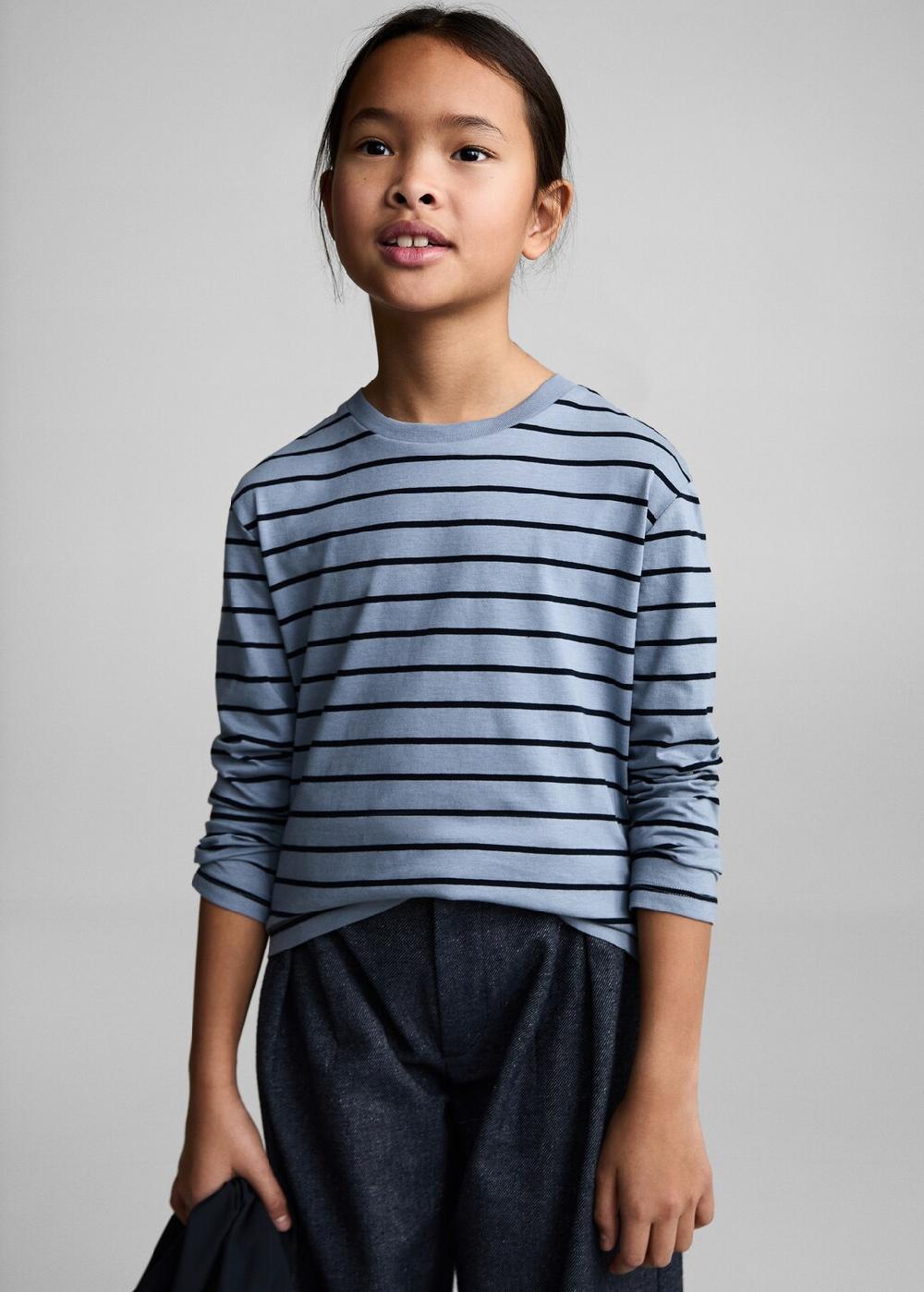 Mango Camiseta 100% algodón rayas