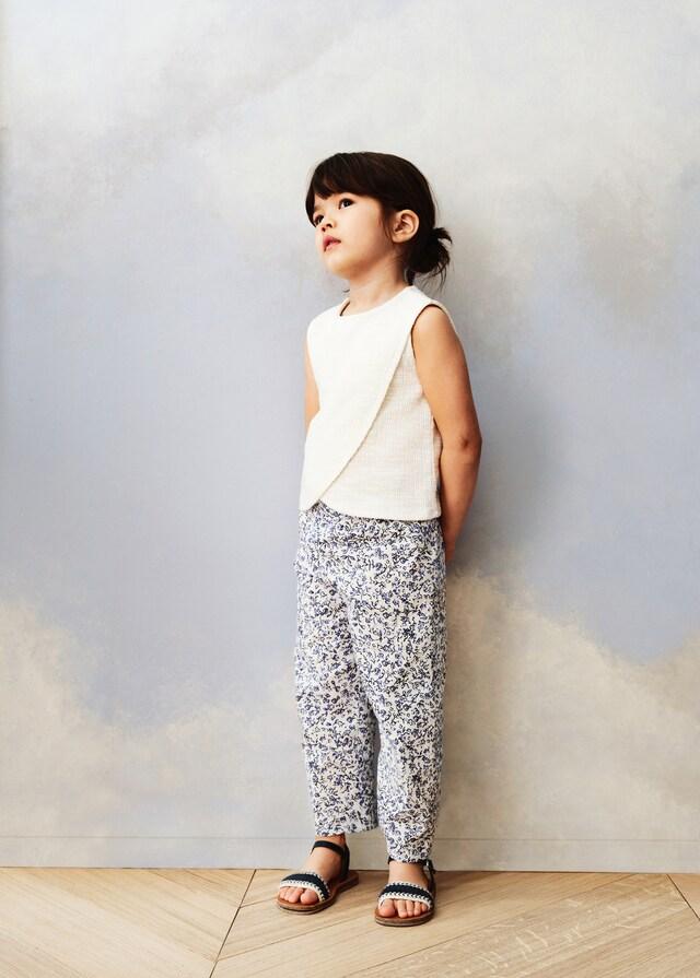 Mango Camiseta Abertura Tweed