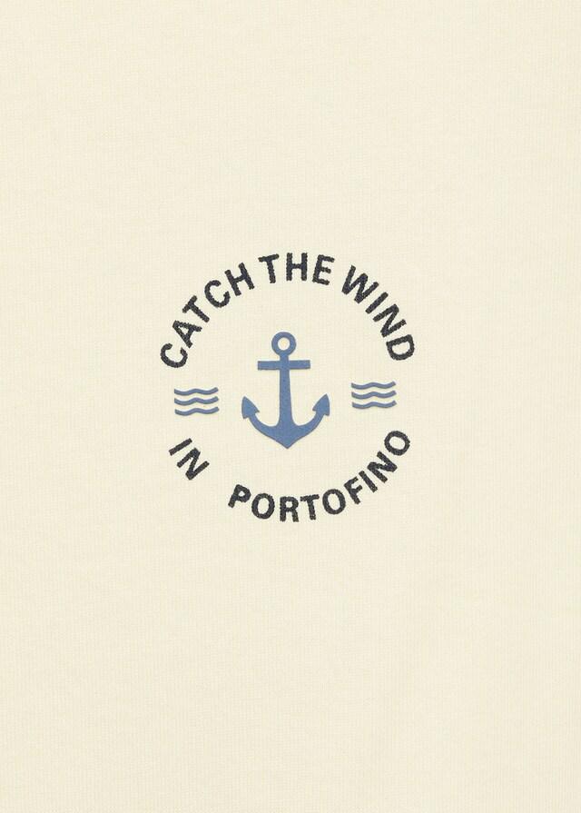 Mango Camiseta Algodón Estampado Dibujo