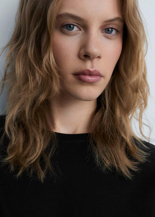 Mango Camiseta Algodón Manga Larga