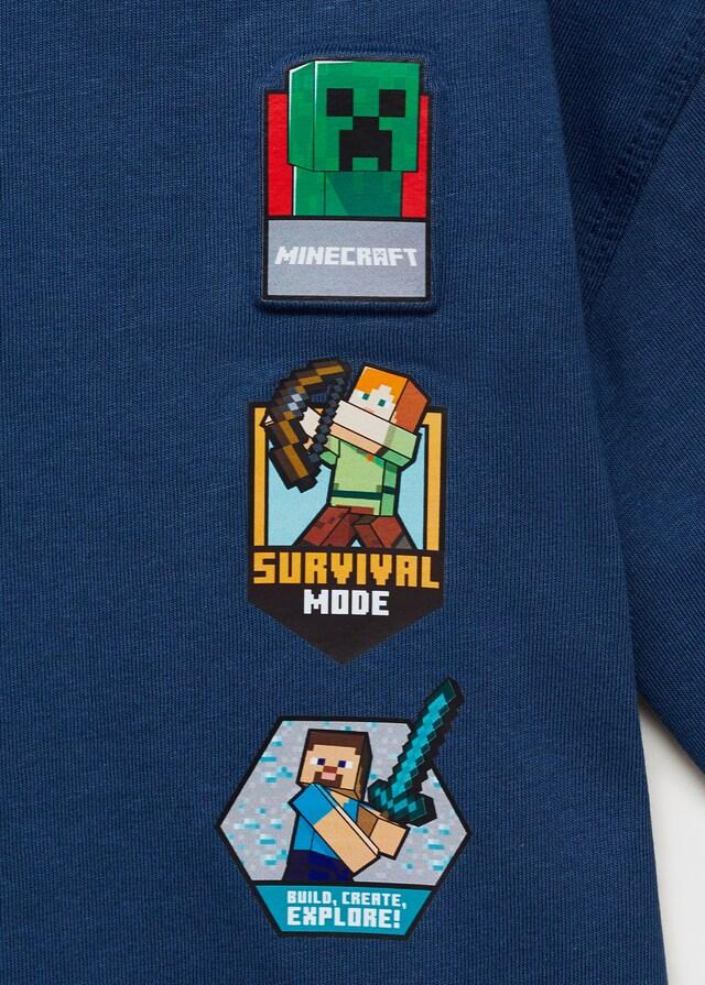 Mango Camiseta Algodón Minecraft