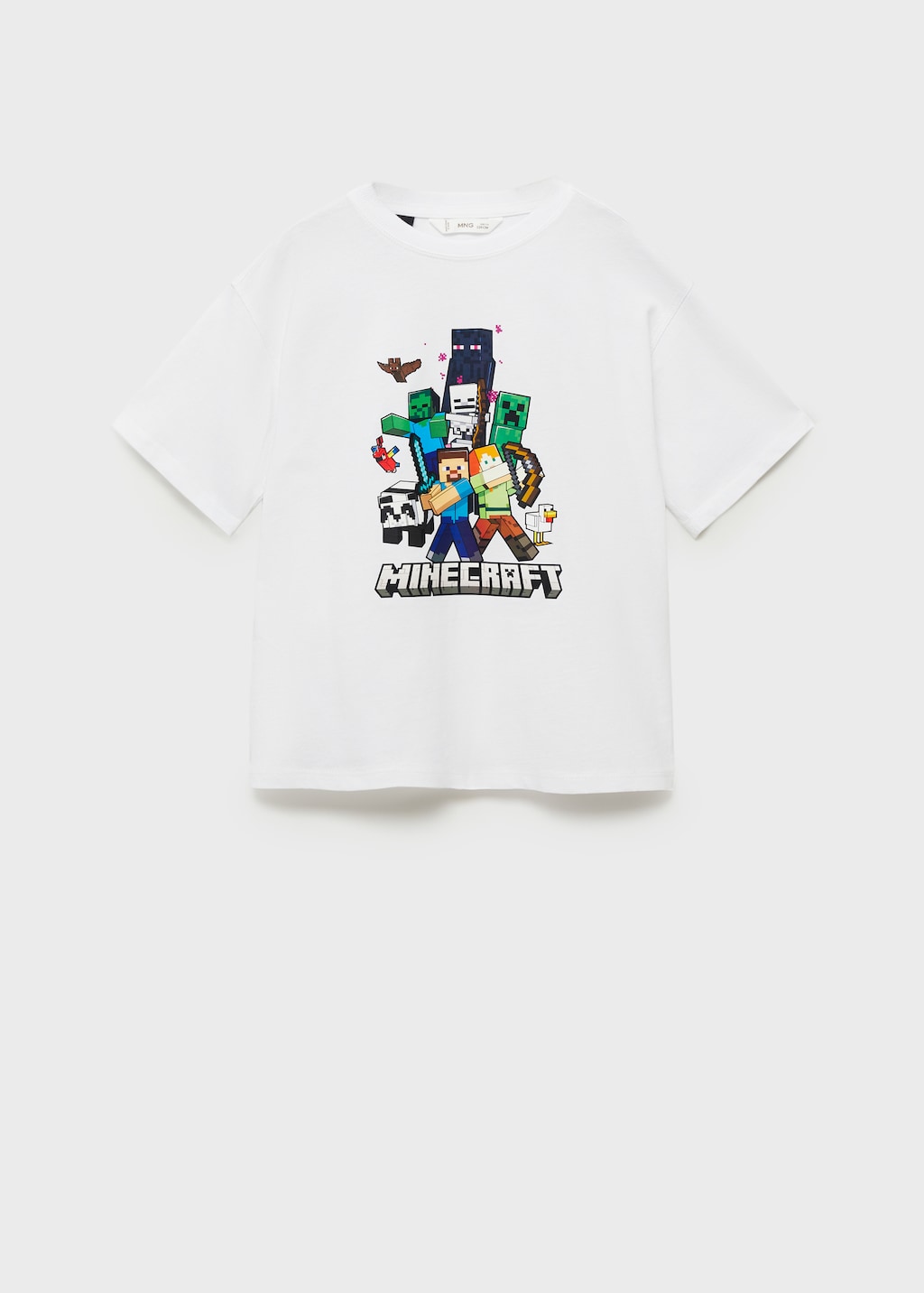 Mango Camiseta algodón Minecraft