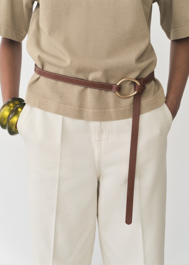 Mango Camiseta Algodón Oversize