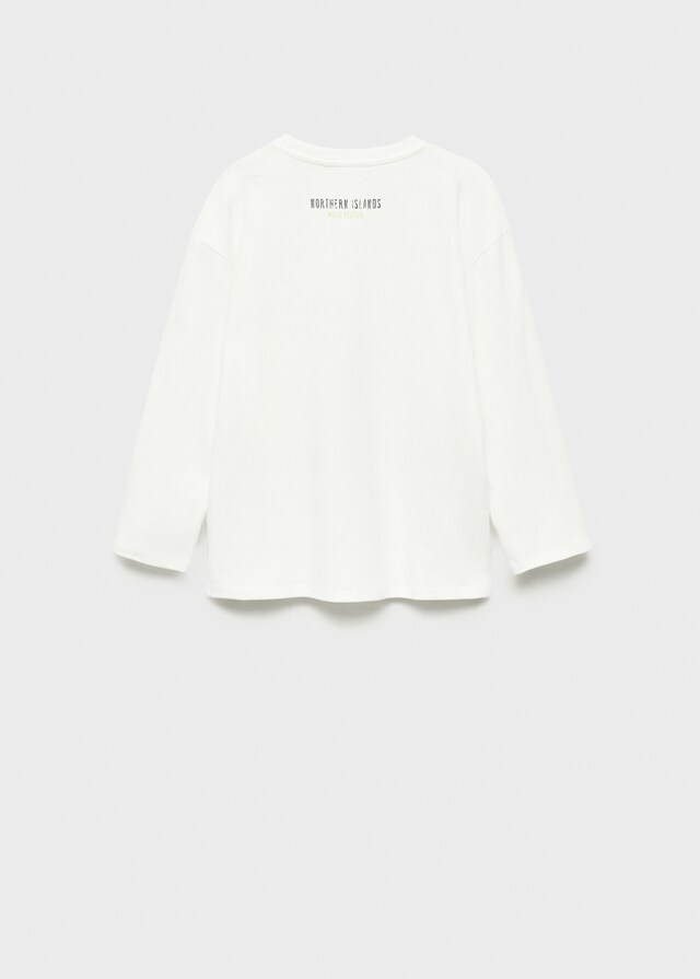 Mango Camiseta Calavera Estampada