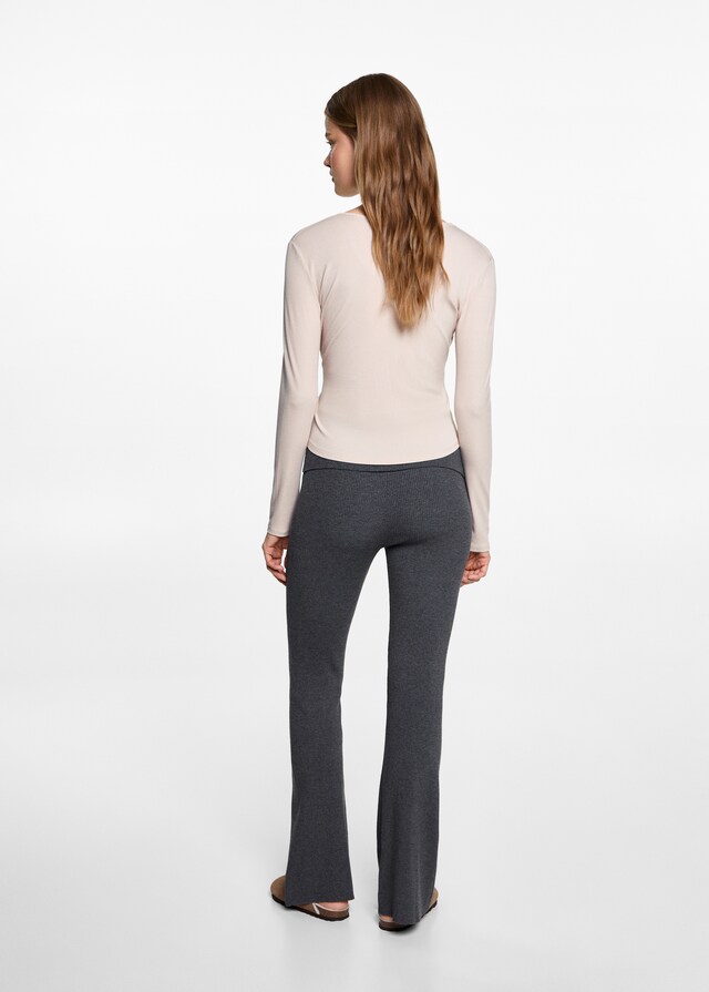 Mango Camiseta Cruzada Lazo