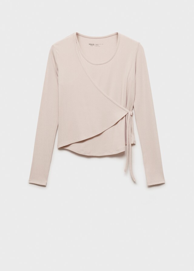 Mango Camiseta Cruzada Lazo