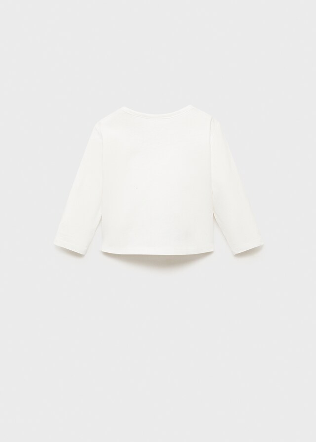 Mango Camiseta Dibujo Estampado