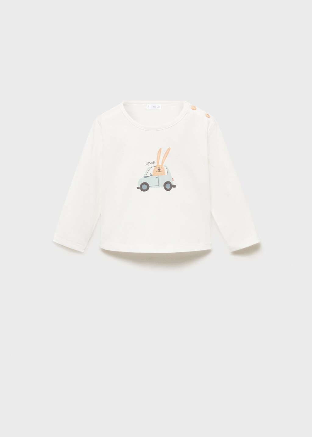 Mango Camiseta dibujo estampado