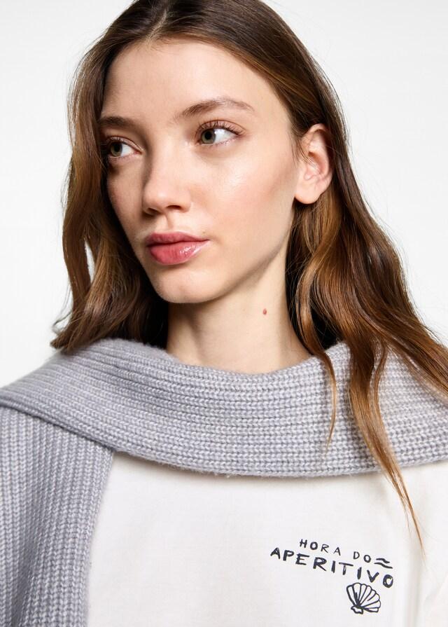 Mango Camiseta Estampada Algodón