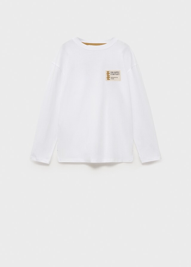 Mango Camiseta Estampada Algodón