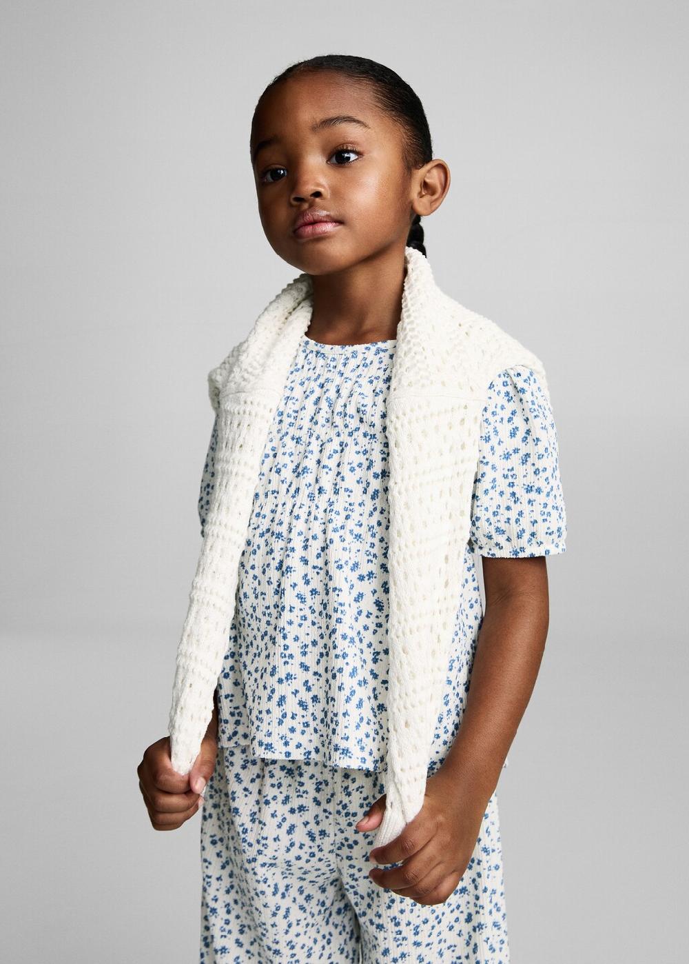 Mango Camiseta estampado flores