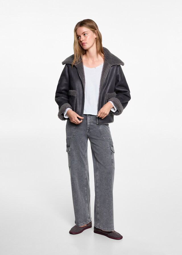 Mango Camiseta Manga Larga Botones